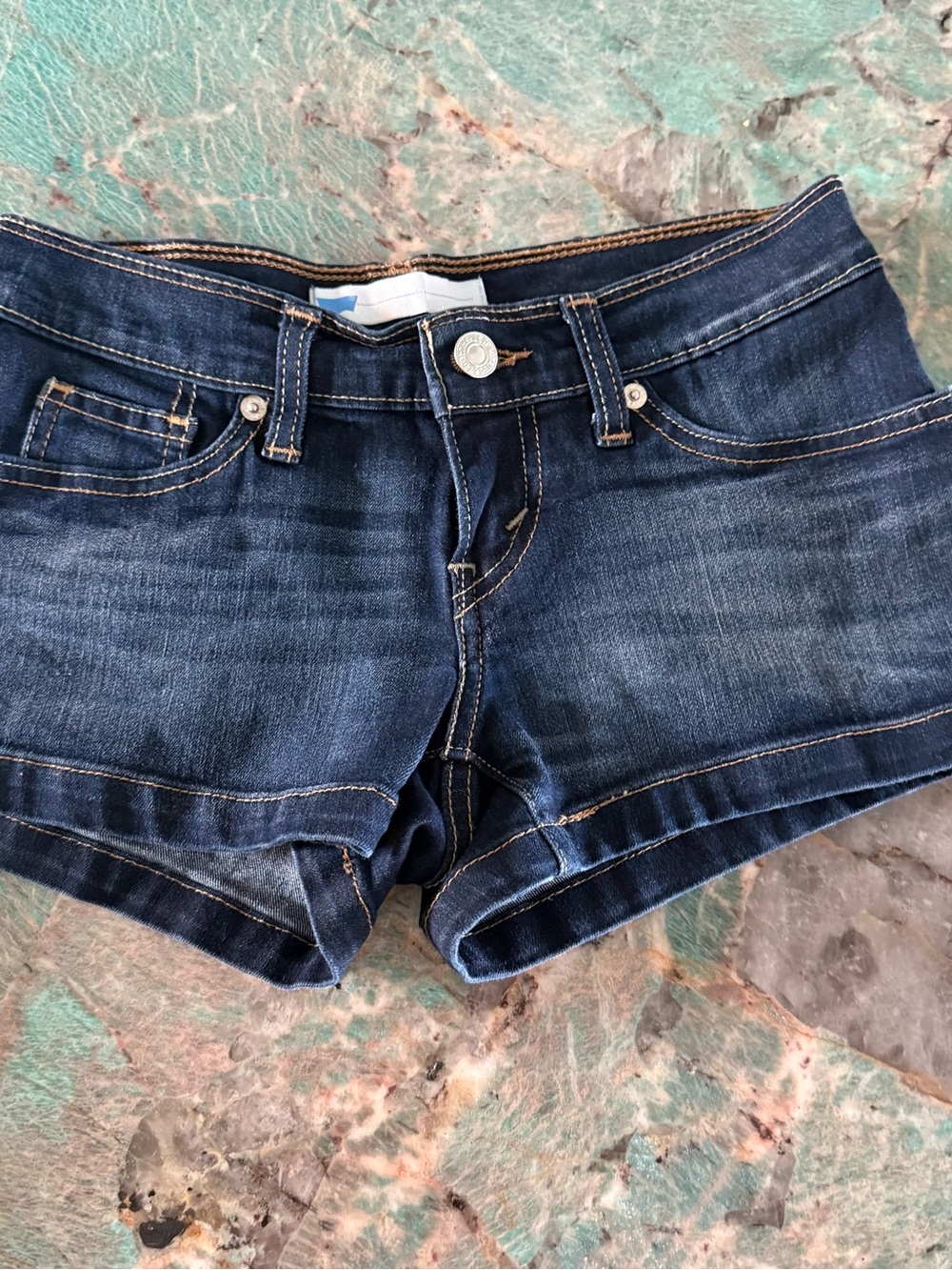 Levi's Dark Blue Denim Jean Shorts